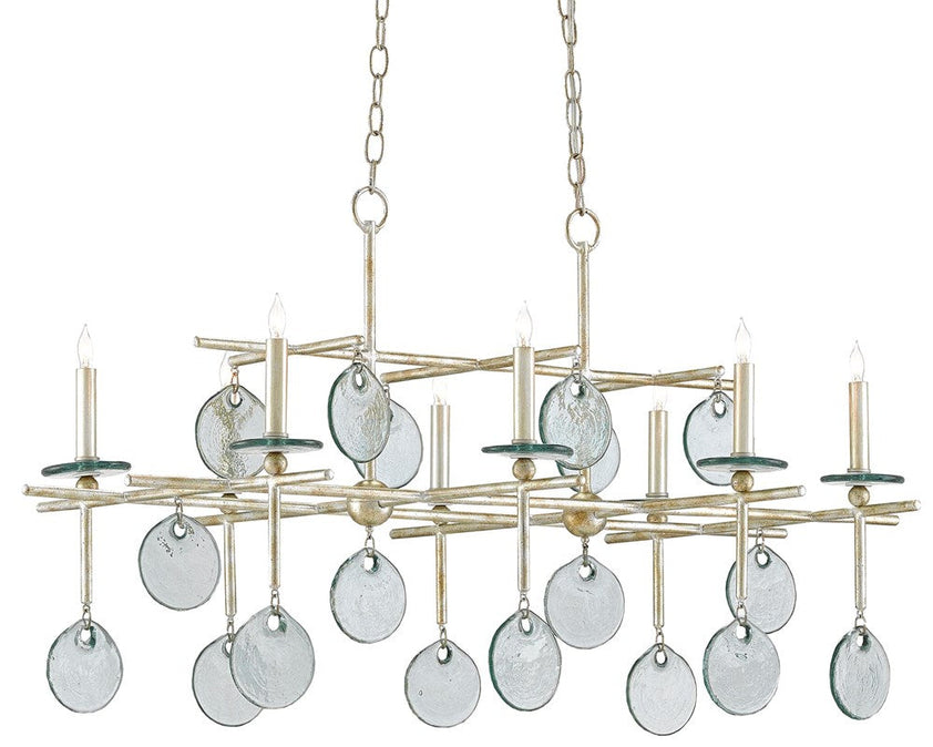 Sethos Silver Rectangular Chandelier