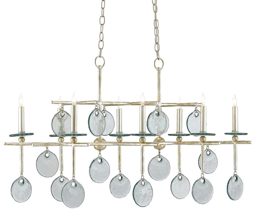 Sethos Silver Rectangular Chandelier