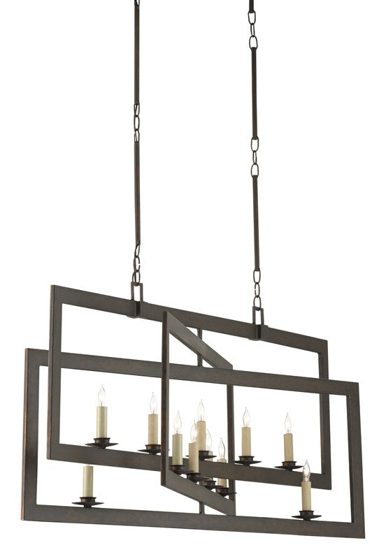 Middleton Bronze Rectangular Chandelier