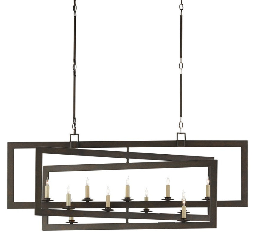 Middleton Bronze Rectangular Chandelier