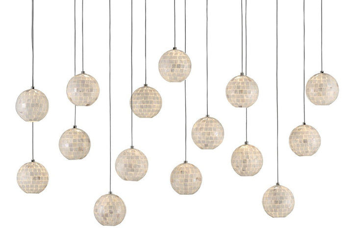 Finhorn Rectangular 15-Light Multi-Drop Pendant