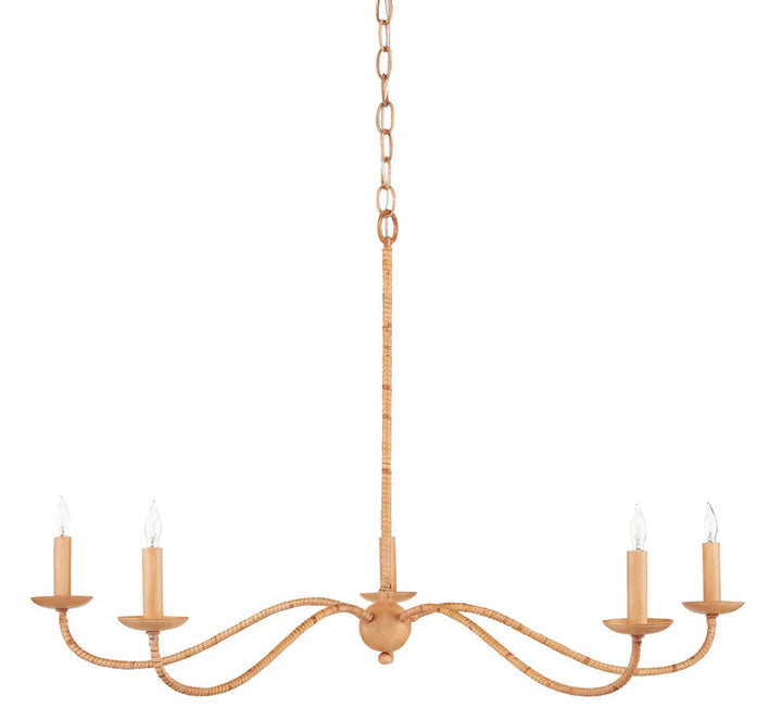 Saxon Rattan Small Chandelier