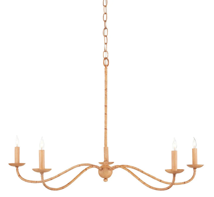 Saxon Rattan Small Chandelier