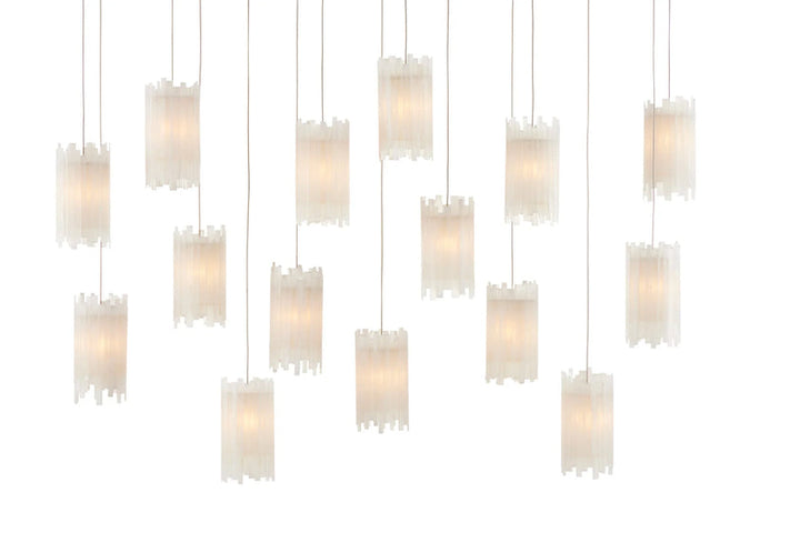 Escenia Rectangular 15-Light Multi-Drop Pendant