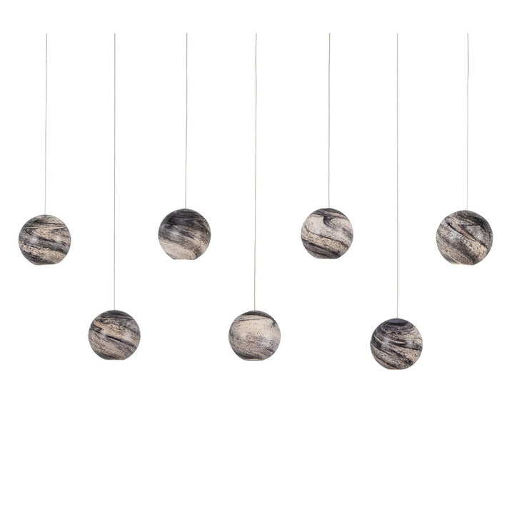 Palatino Rectangular 7-Light Multi-Drop Pendant