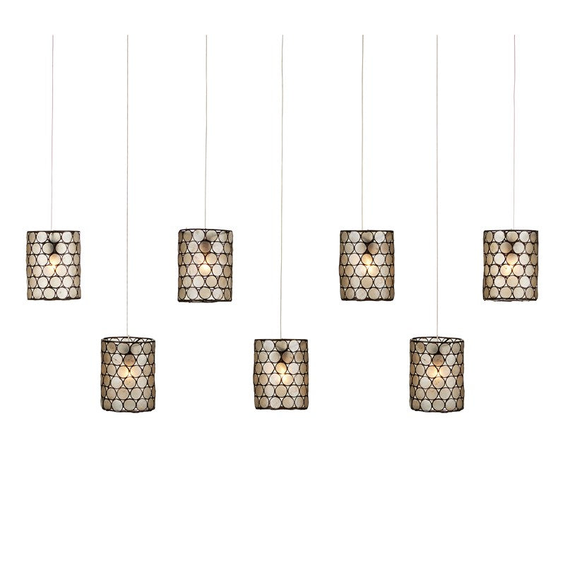 Regatta Rectangular 7-Light Multi-Drop Pendant