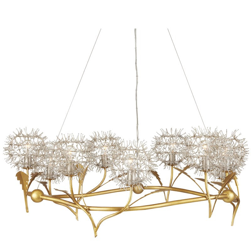 Dandelion Silver & Gold Chandelier