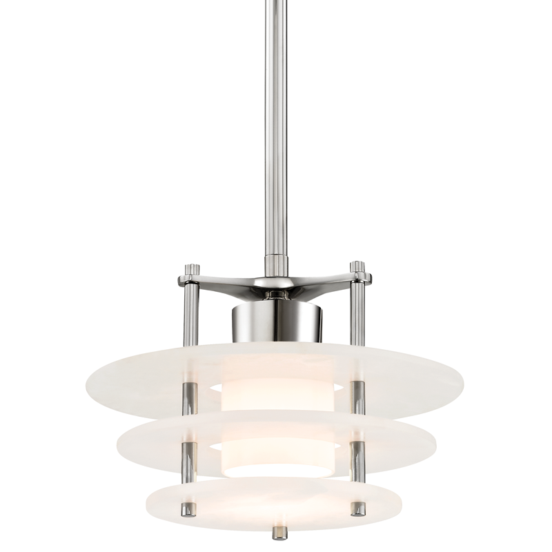 Gatsby Pendant 11" - Polished Nickel