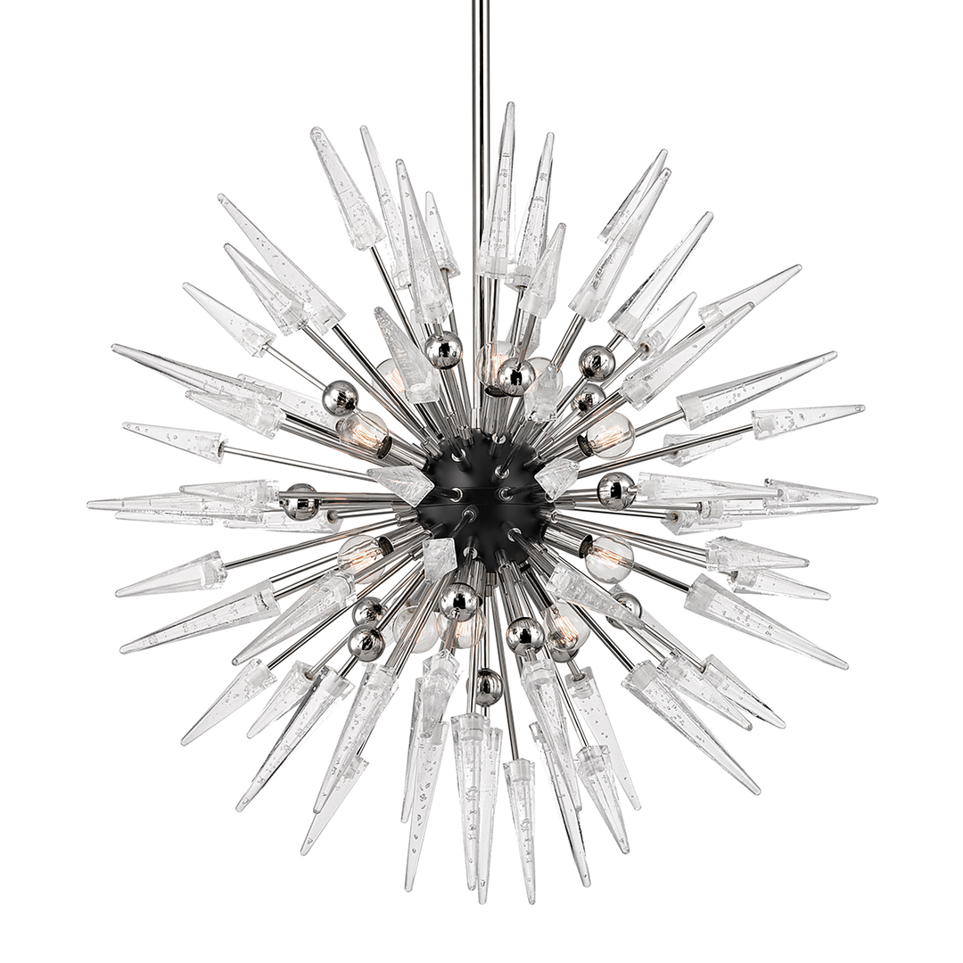 Sparta Chandelier Glass Shade, 32" - Polished Nickel