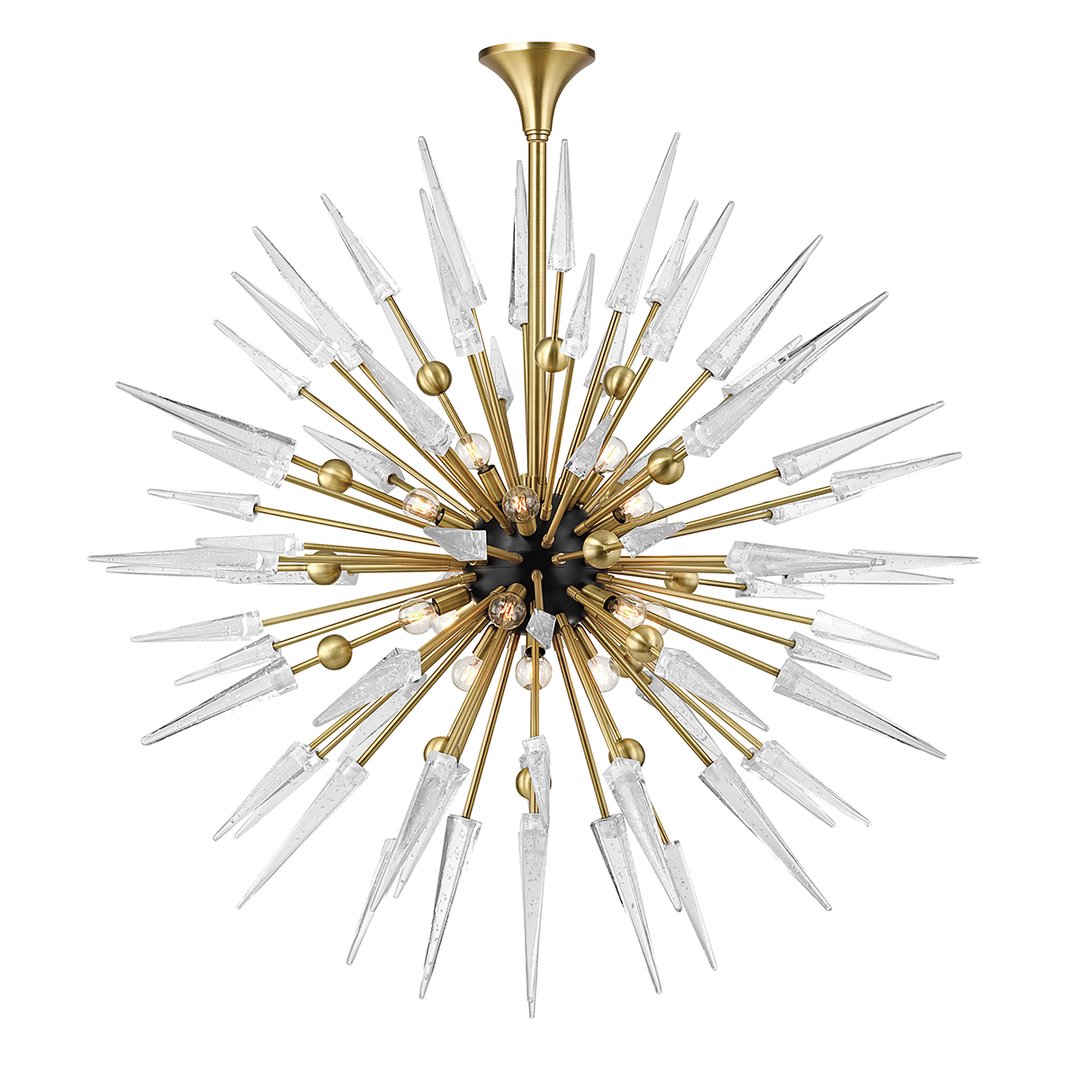 Sparta Chandelier Glass Shade, 48" - Aged Brass