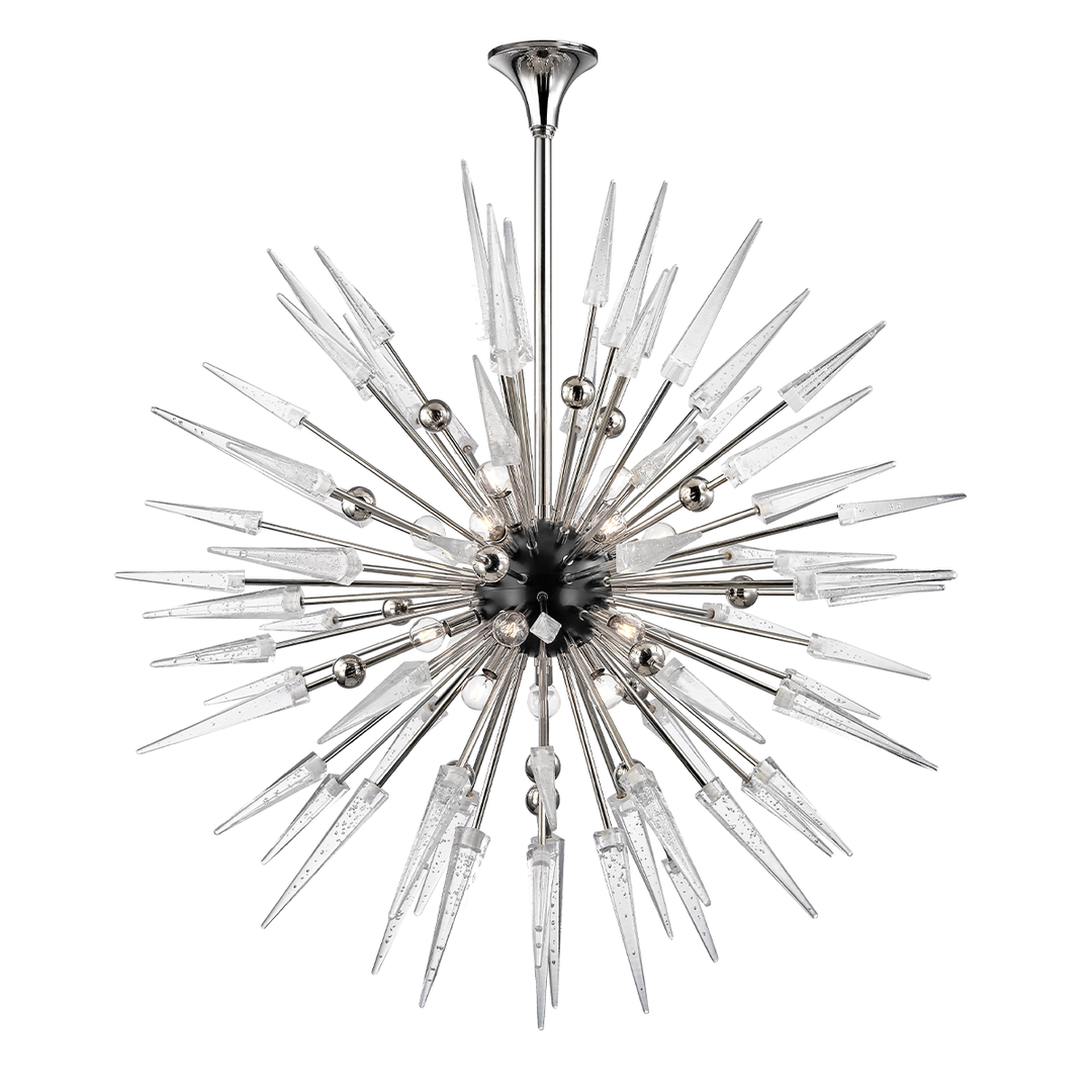 Sparta Chandelier Glass Shade, 48" - Polished Nickel