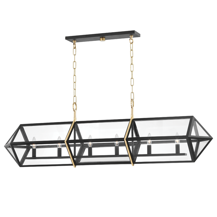 Bedford Hills Linear - Aged Brass/Black