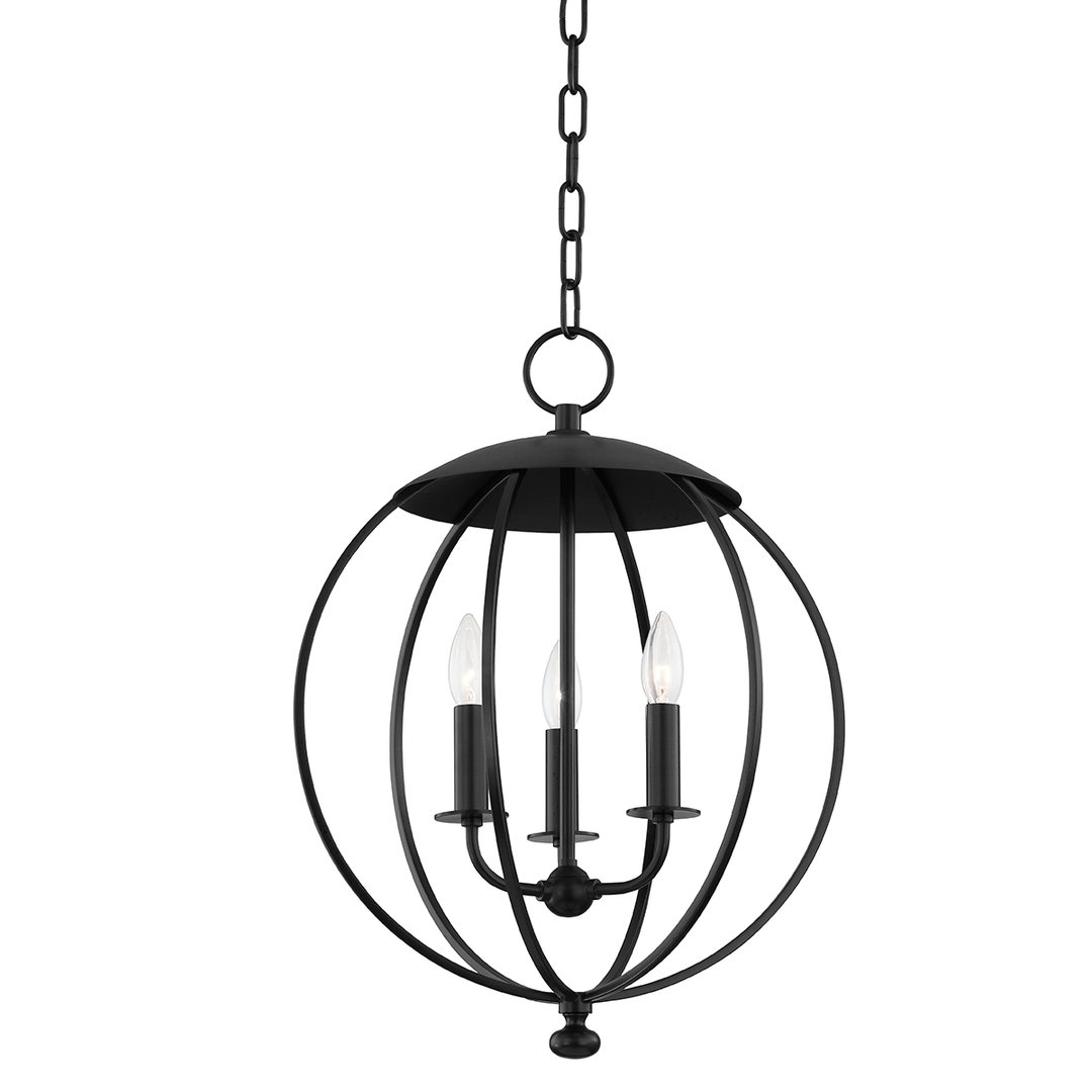 Wesley 3 Light Lantern - Aged Iron