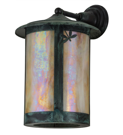 12" Wide Fulton Dragonfly Solid Mount Wall Sconce