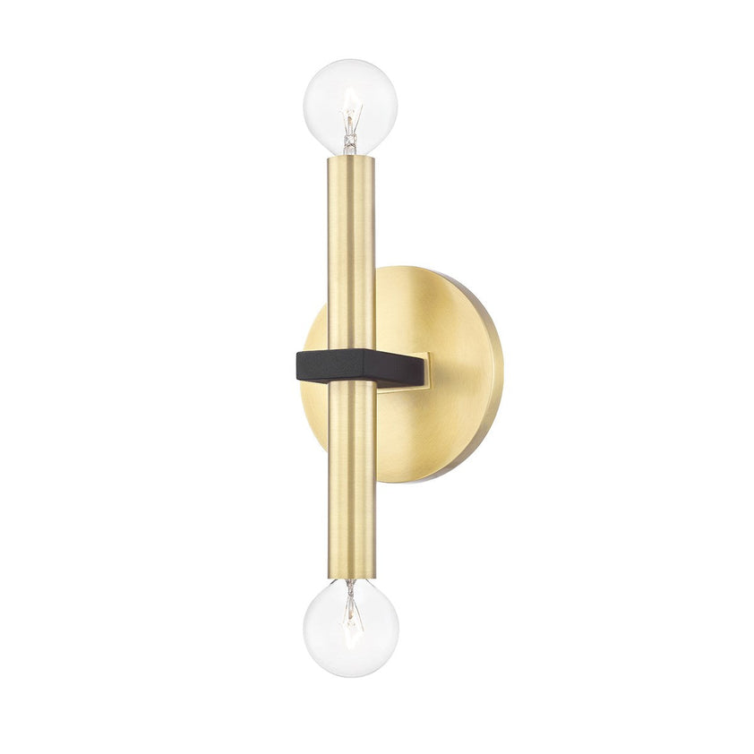 Colette Wall Sconce - Aged Brass/Dusk Black