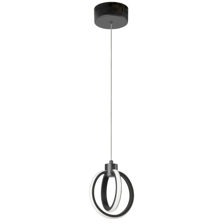 Dainolite 14W Pendant, Aged Brass with White Silicone Diffuser