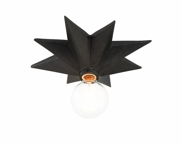 Astro 1 Light Black Flush Mount