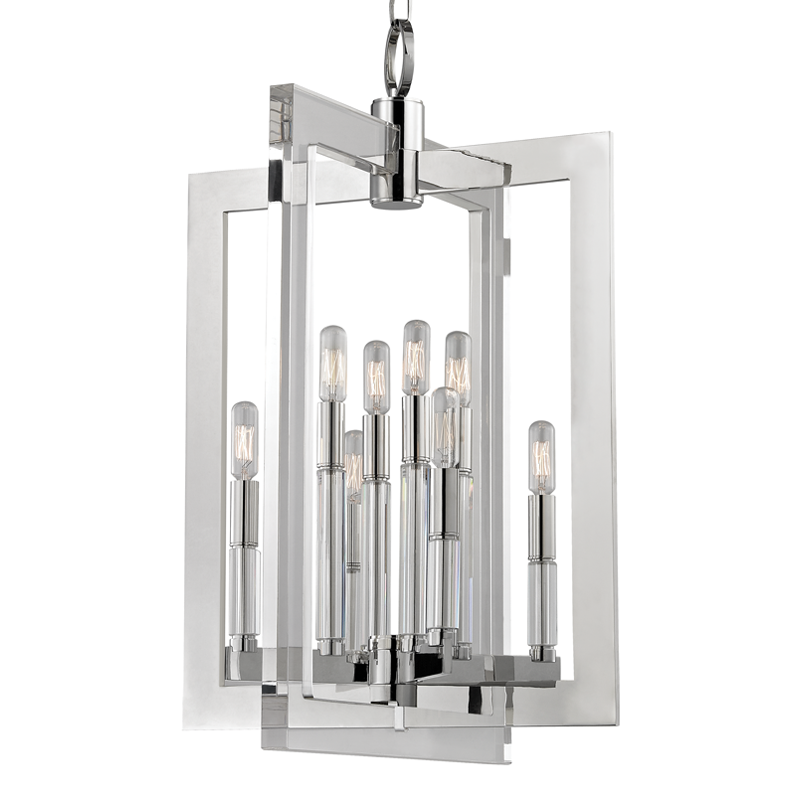 Wellington Pendant 34" - Polished Nickel