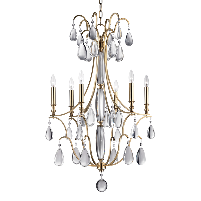 Crawford Chandelier 39" - Aged Brass