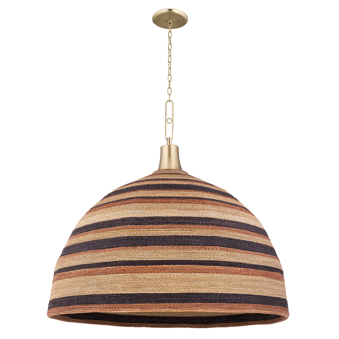 Lido Beach Pendant 39" - Aged Brass