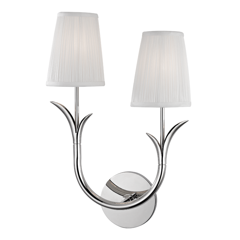 Deering Wall Sconce Right, 11" - Polished Nickel