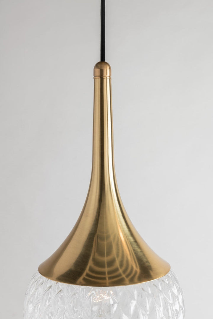 Bella Pendant 12" - Aged Brass