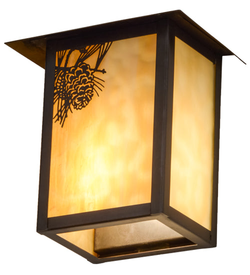 6.5"W Seneca Winter Pine Wall Sconce