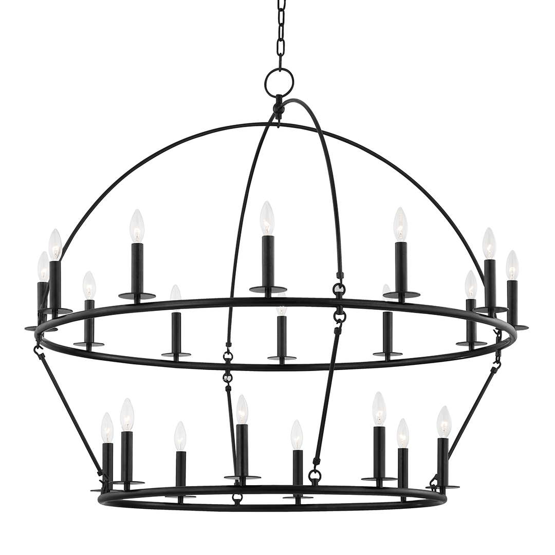 Howell 20 Ligh Chandelier - Aged Iron