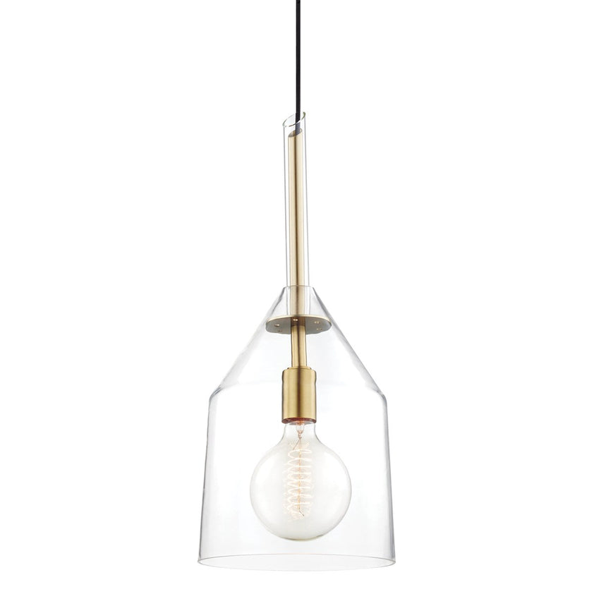 Sloan Pendant 23" - Aged Brass