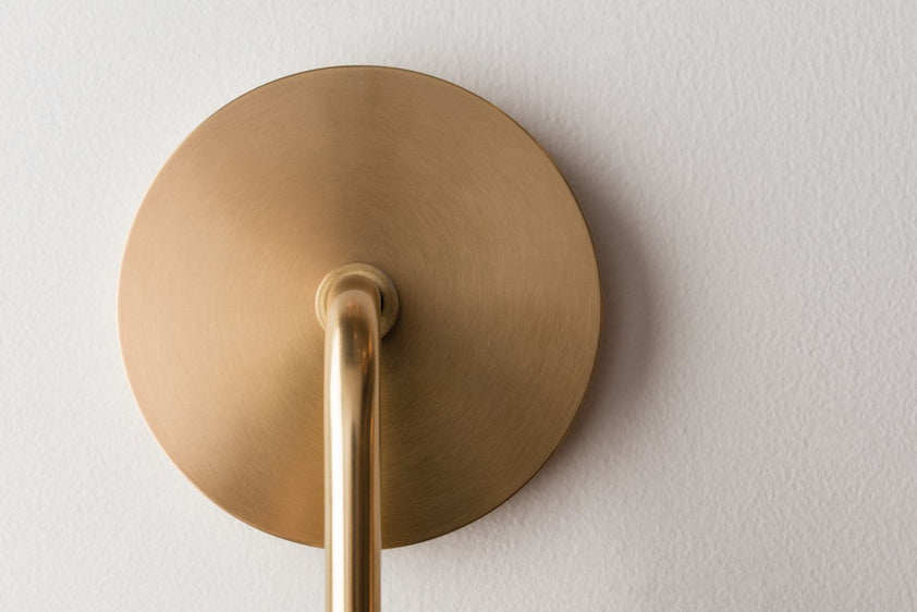 Ava Wall Sconce 1 Bulb - Aged Brass