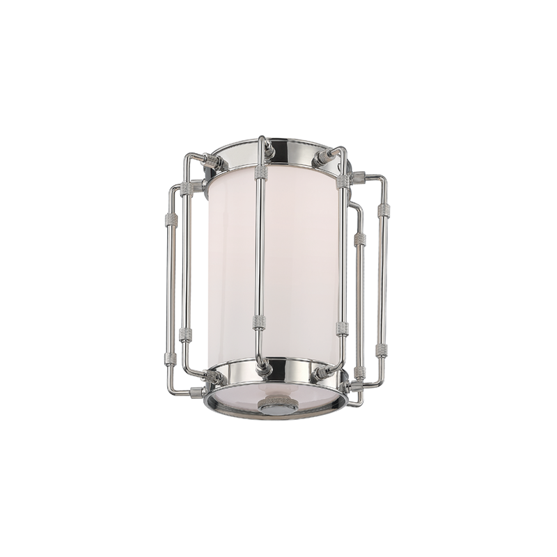 Hyde Park Flush Mount 8" - Polished Nickel