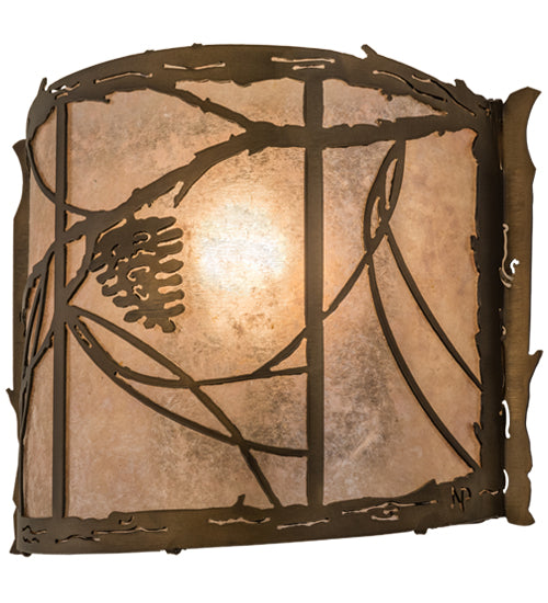 12"W Whispering Pines Wall Sconce