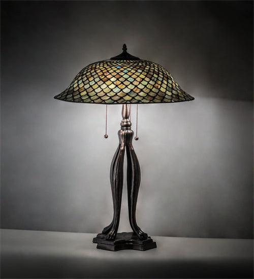 30" High Fishscale Table Lamp