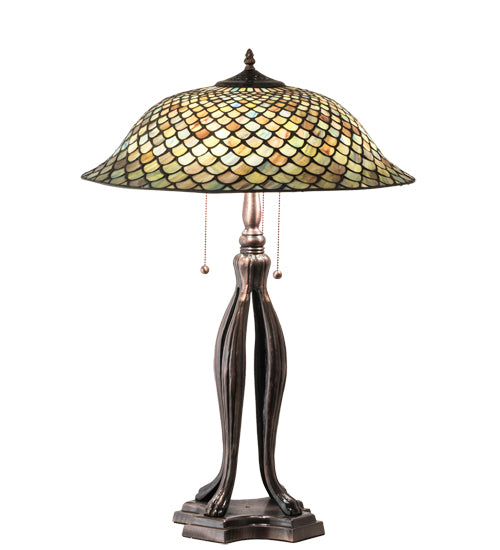 30" High Fishscale Table Lamp