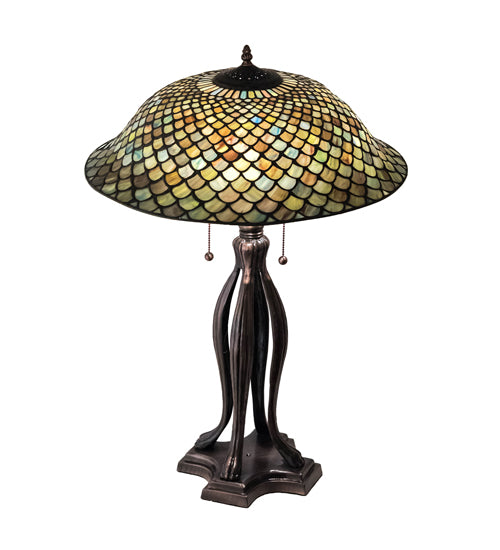 30" High Fishscale Table Lamp