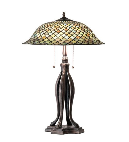 30" High Fishscale Table Lamp