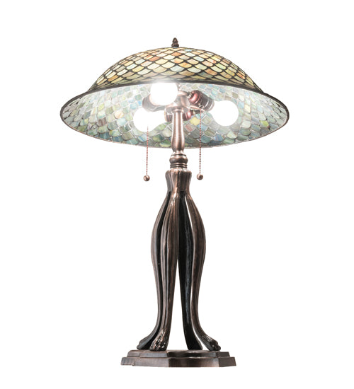 30" High Fishscale Table Lamp