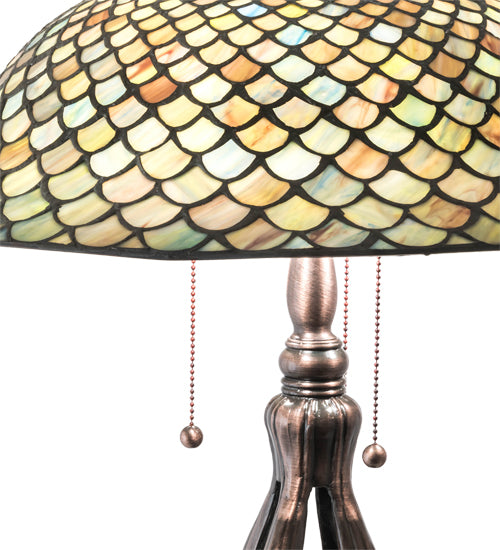 30" High Fishscale Table Lamp