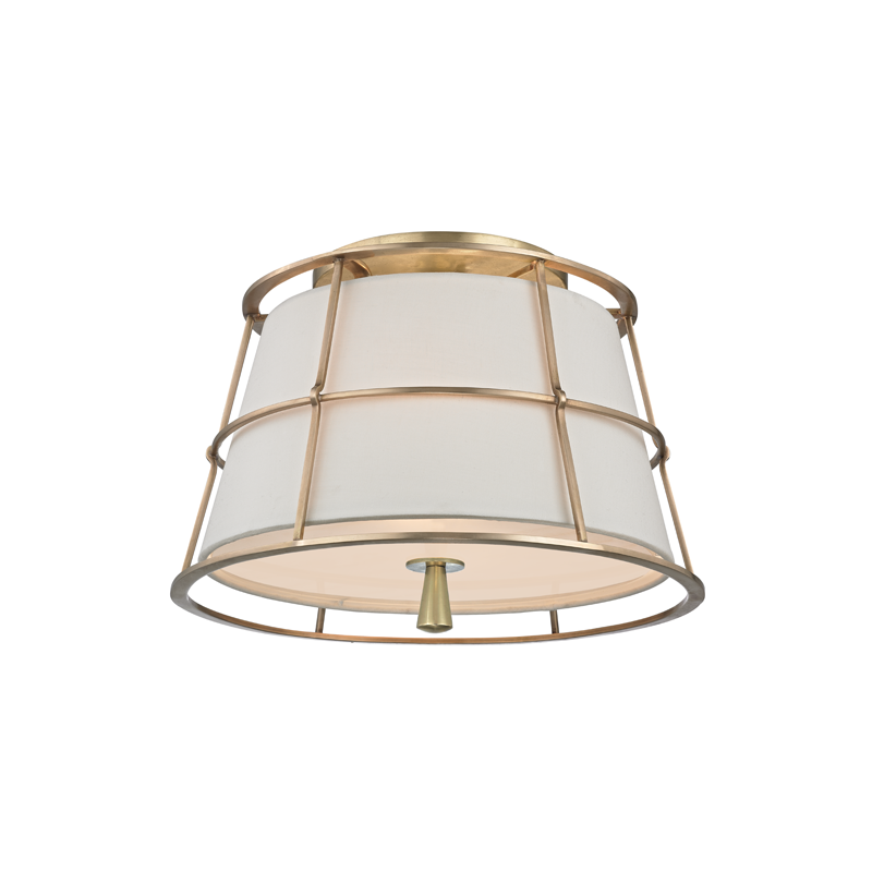 Savona Semi Flush - Aged Brass