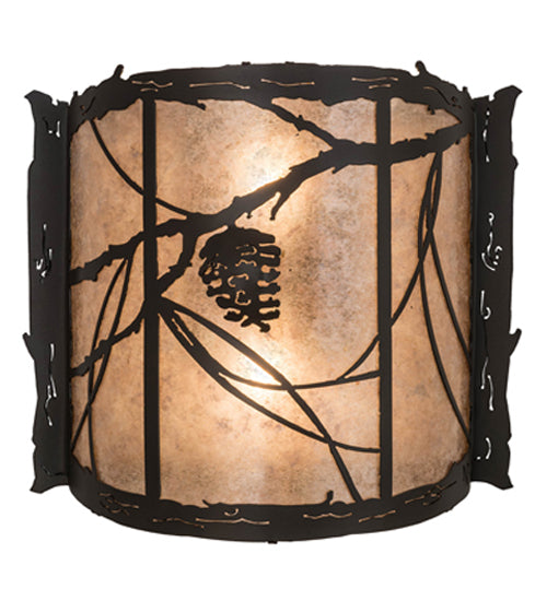 15"W Whispering Pines Wall Sconce