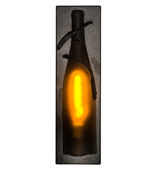 4"W Tuscan Vineyard Wine Bottle Wall Sconce