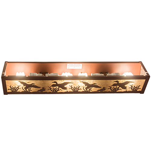 24" Wide Ducks In Flight Vanity Light