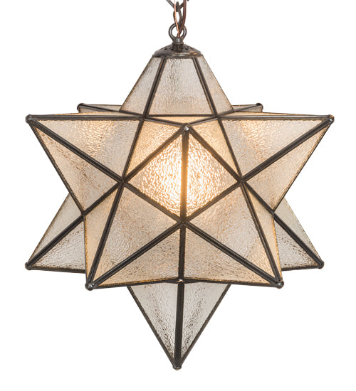 45" Wide Moravian Star 5 Light Cascading Pendant