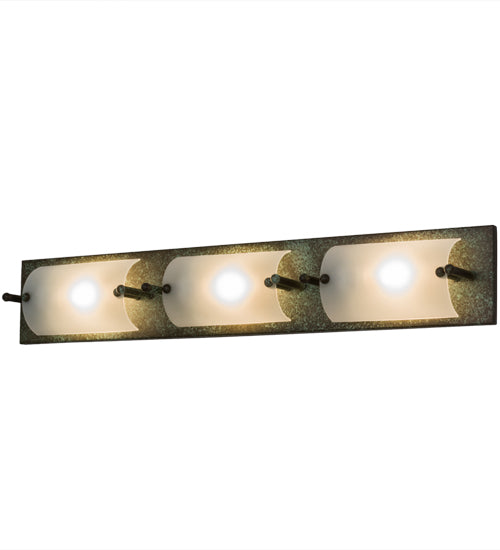 36"W Moss Creek Stepping Stone 3 Lt Vanity Light