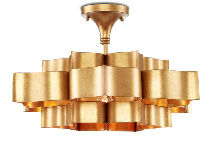 Grand Lotus Gold Small Chandelier