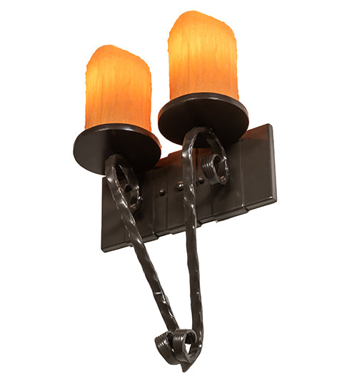 12" Wide Carpathian 2 Light Wall Sconce