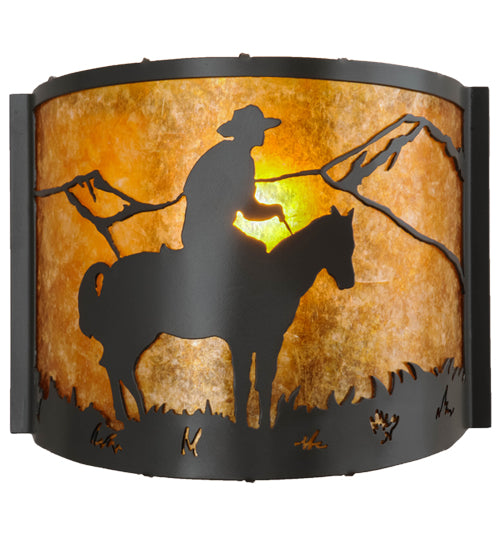 12"W Cowboy Wall Sconce