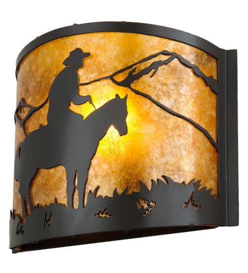 12"W Cowboy Wall Sconce