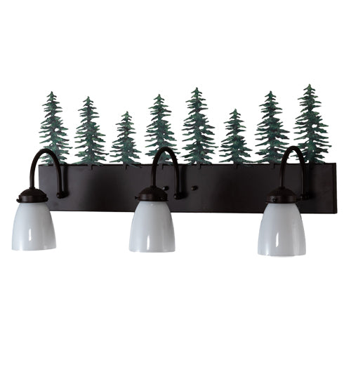 28" Wide Tall Pines 3 Light Vanity Light