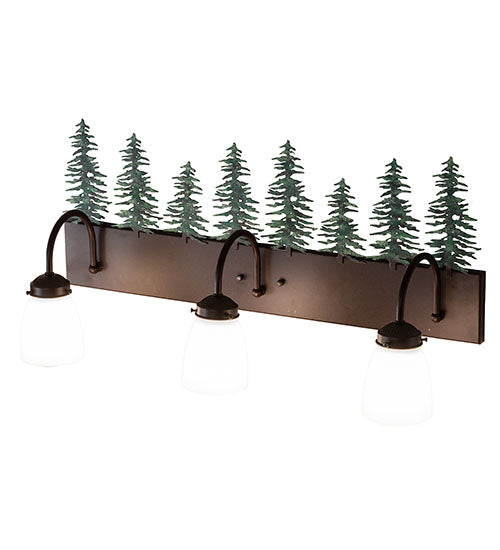 28" Wide Tall Pines 3 Light Vanity Light